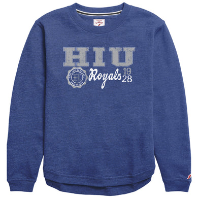 Victory Springs Ladies Crewneck | Heather Royal Blue