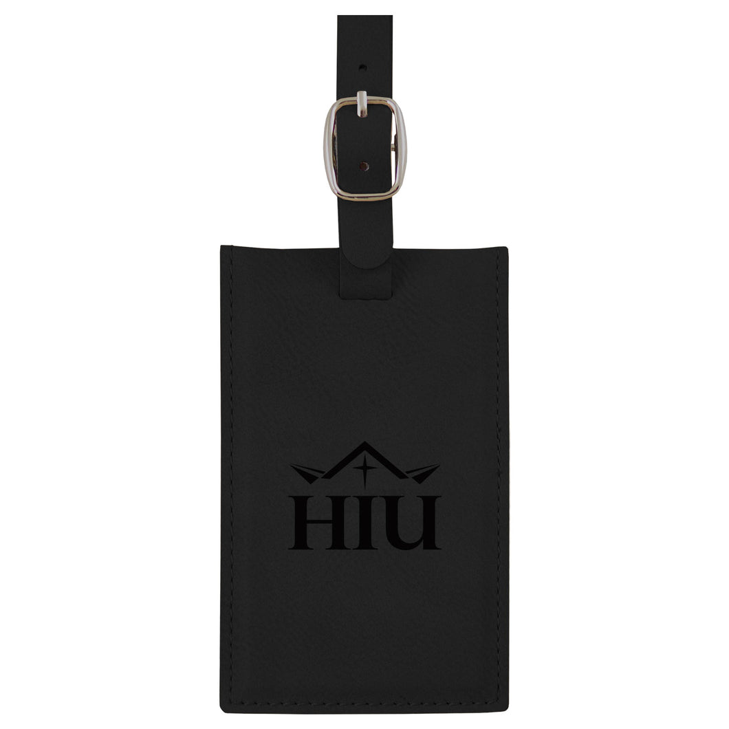 Velour Luggage Tag, Black